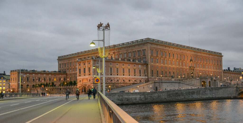 Stockholms slott, kvällstid