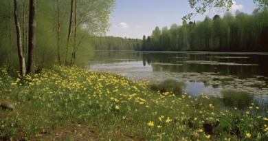 Svenskt naturreservat i idyllisk sensommarkväll.